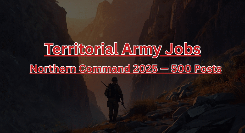 Territorial Army Jobs